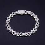 925 Silver VVS Moissanite Cuban Chain Necklace 10MM