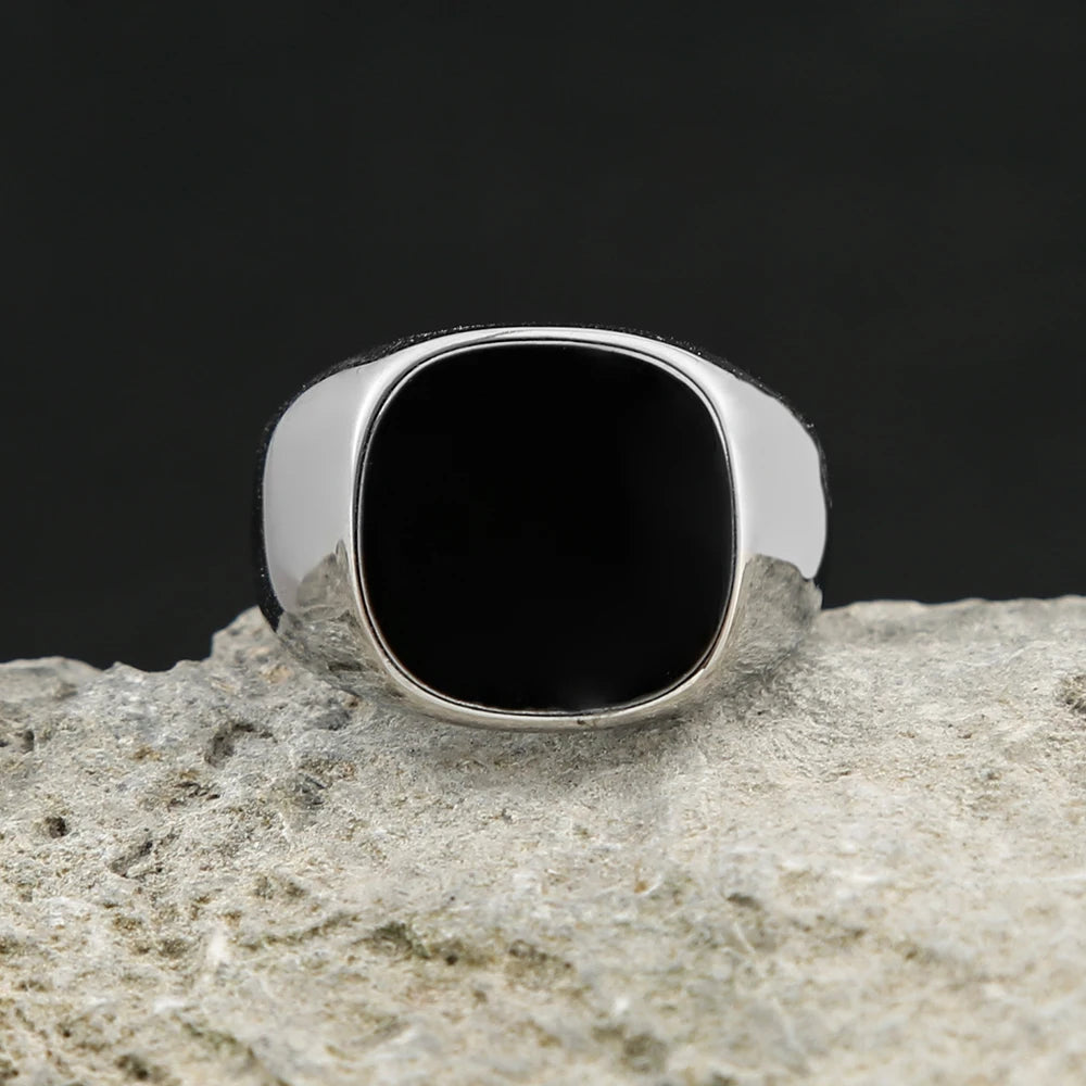 Vinyl Ring — Stainless Steel