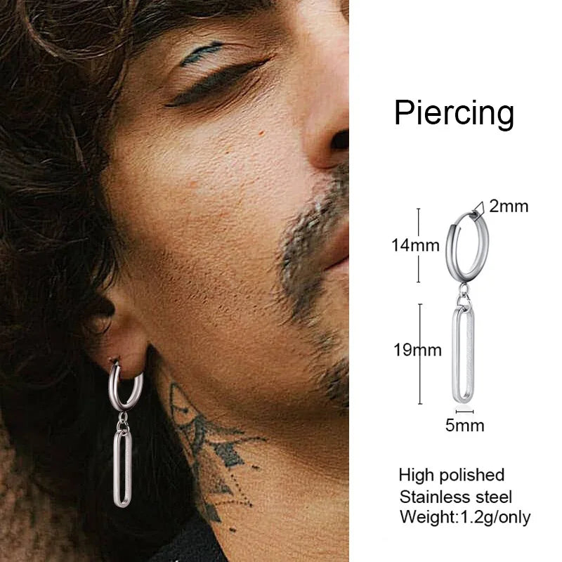 Lightning Bolt Huggie Earrings — Silver