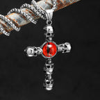 Skull Cross Pendant Necklace — 316L Stainless