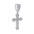 2025 New Arrived Iced Out Bling Sparking 5A Cubic Zirconia CZ Cross Pendant Tennis Chain Necklaces For Men Hip Hop