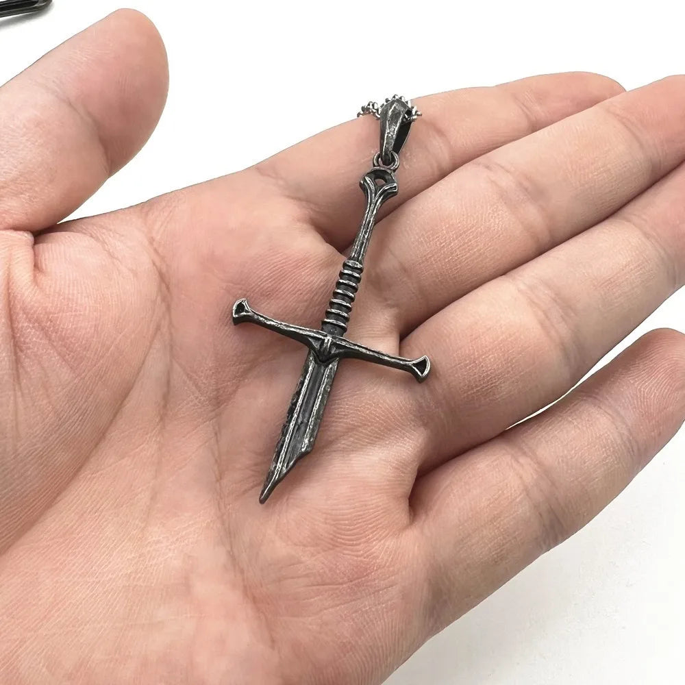 Narsil Broken Sword Pendant Necklace