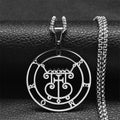 Gremory Sigil Silver Necklace — Stainless Steel