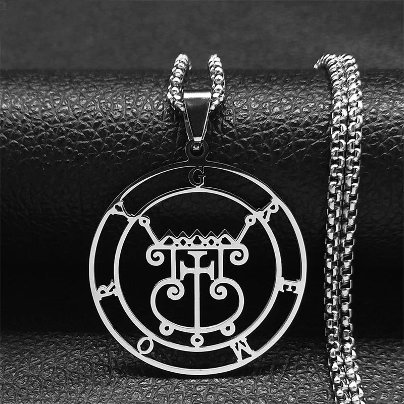 Gremory Sigil Silver Necklace — Stainless Steel