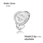 Russian Orthodox Cross Ring — Stainless Steel