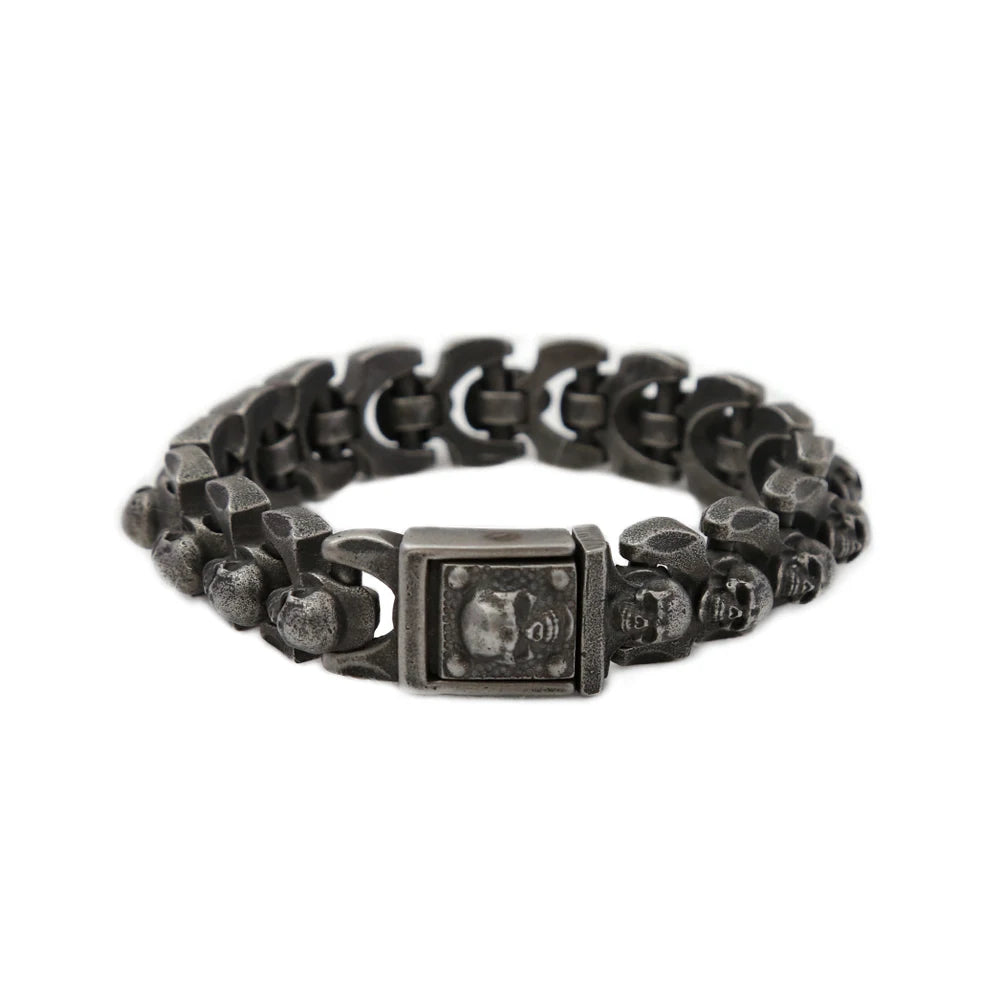 Skull Bracelet — 316L Stainless Steel