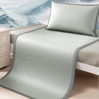 Summer Ice Silk Cooling Pad Breathable Jacquard Mattress Cover with Nonwoven Surface for College Student Dorm Bedroom