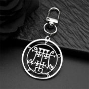 Archangel Foras Angel Seal Keychain — Stainless Steel Uriel