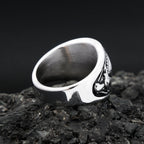 Vintage Fashion Stainless Steel Pentagram Rings For Men Women Gothic Biker Goat Devil Demon Ring Party Jewelry Gifts Wholesale