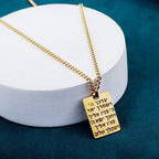 Hamsa Hands of Fatima Hebrew Pendant Stainless Steel Jerusalem Star of David Necklace Women's Jewish Jewelry