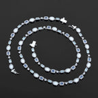 Gold Iced Out Chain Necklace Gemstone CZ 6MM