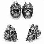 Horror Scream Skull Ring — Stainless Steel