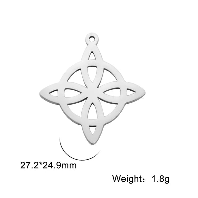 Celtic Stainless Steel Pendant Necklace