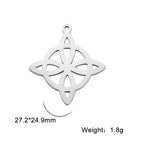 Celtic Stainless Steel Pendant Necklace