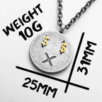 Get Rich Tag Pendant Necklace Stainless Steel