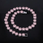 Round Rhinestone Tennis Bracelet & Necklace Set, 12mm Wide