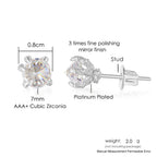 Iced Out Stud Earrings — Gold