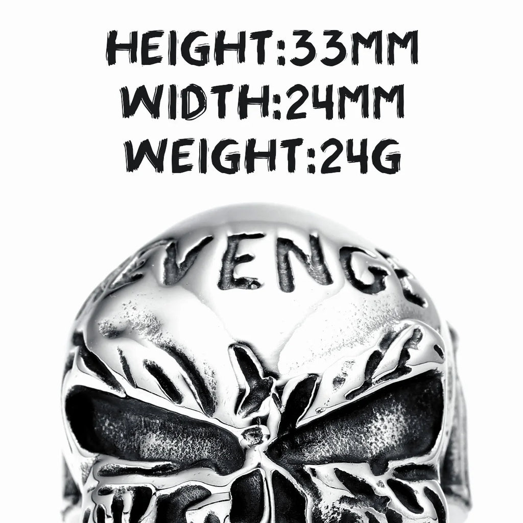 Revenger Demon Skull Ring — Stainless Steel