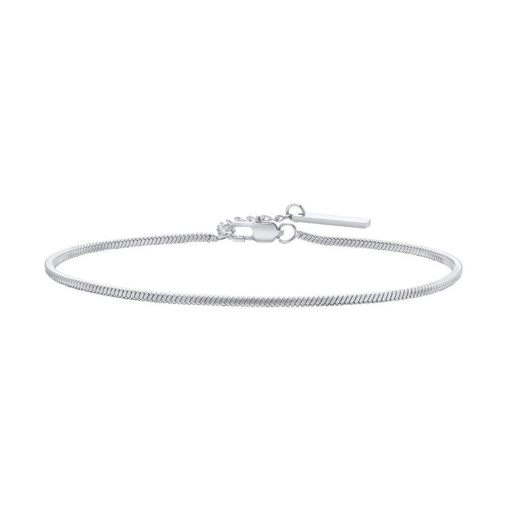 Vnox Men's Simple Square Snake Chain Bracelet Stainless Steel Three-Color Casual Wristband Cool Fashion Accessory