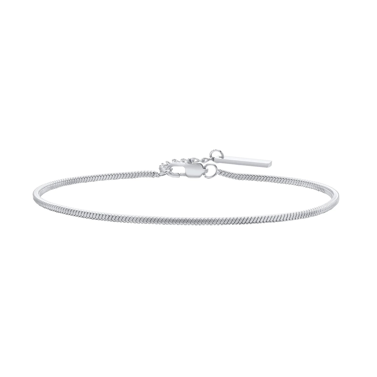 Vnox Men's Simple Square Snake Chain Bracelet Stainless Steel Three-Color Casual Wristband Cool Fashion Accessory