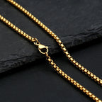 Gold Rope Chain Necklace — Stainless Steel 60cm