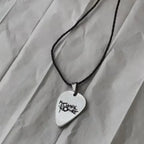 Stainless Steel My Chemical Romance Cosplay Necklace Rock Band Guitar Pick Pendant Choker Jewelry Accessories Men Women Gifts