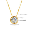AU750 Real 18K Gold Moissanite Diamond Necklace Fine Jewelry For Woman Wedding Proposal Gift Present