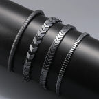 Hematite Arrow Shape Stone Beads Bracelets Weight Bangle for Women Men Fashion Health Care Unisex Jewelry