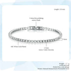 Fashion Multicolor Tennis Bracelet for Women 2.5/3/4/5mm Zirconia Charm Designer Tennis Chain Men Bracelet Wedding Jewelry KC128