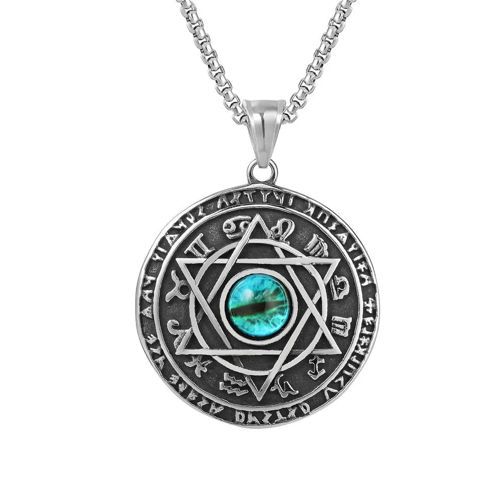 Eye of Horus Pendant Necklace — Zinc Alloy
