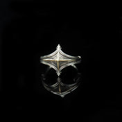 Original Mangxing Cross Star Mark Rhombus Ring Personalized Retro European and American Punk Jewelry
