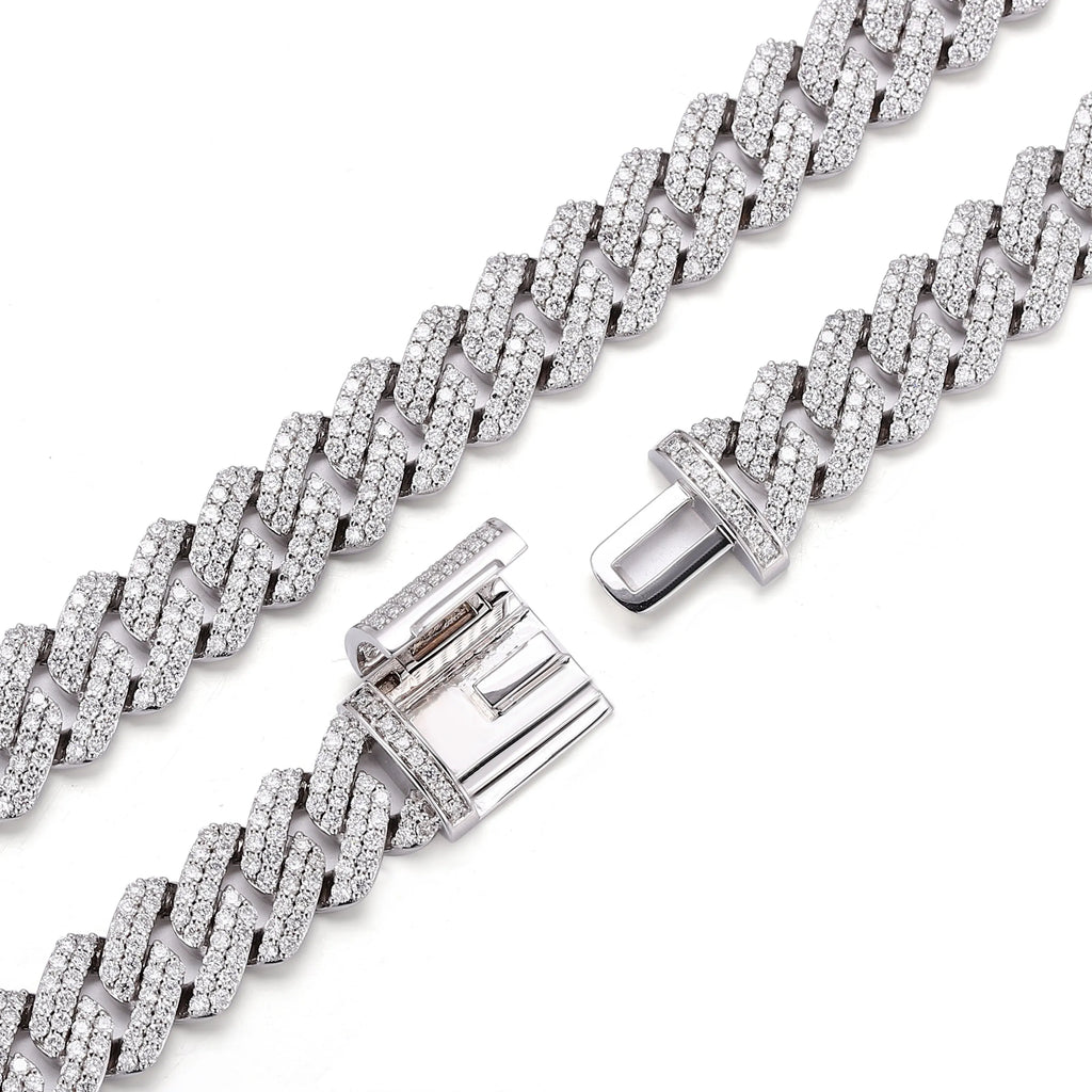 Moissanite Men Necklace Luxury Bling Pendant Perfect For Wedding Anniversary Birthday Gift