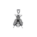 Gothic Bee Pendant — Stainless Steel