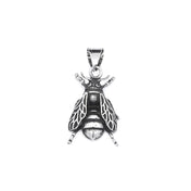 Gothic Bee Pendant — Stainless Steel