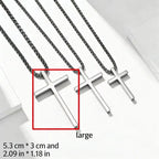 Cross Steel Pendant Double-sided Glossy Surface