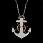 Nordic Ship Rudder Anchor Pendant — Stainless Steel