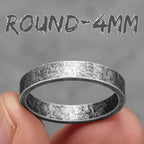 4mm 6mm 8mm 10mm Simple Round Stainless Steel Men Rings Punk Male Women Fashion Jewelry Creativity Gift