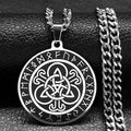 Viking Triquetra Celtic Knot Pendant — SS