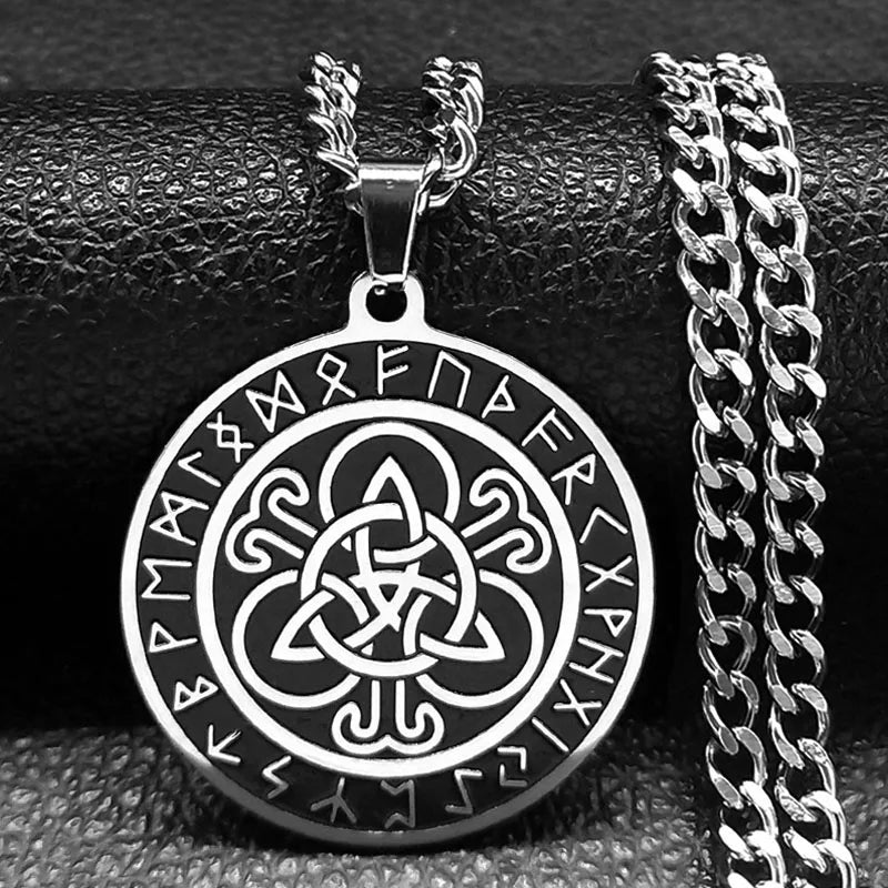 Viking Triquetra Celtic Knot Pendant — SS