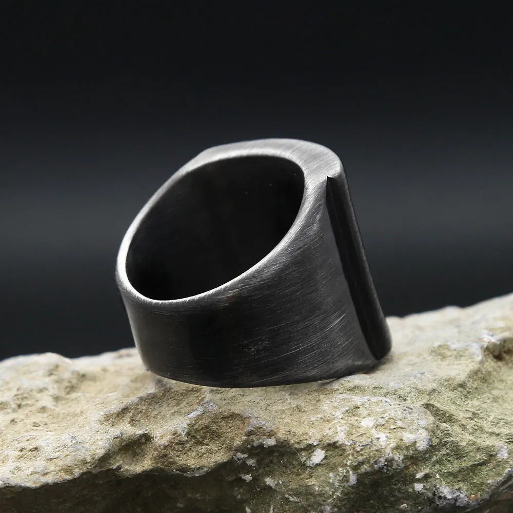 Valknut Steel Ring Vintage Triangle Punk Party