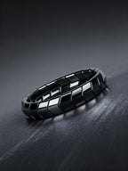Men's Bracelet Natural Stone Hematite Arrow Bead Beaded Bracelet for Vigour Protection Strength Confidence & Grounding Jewelry