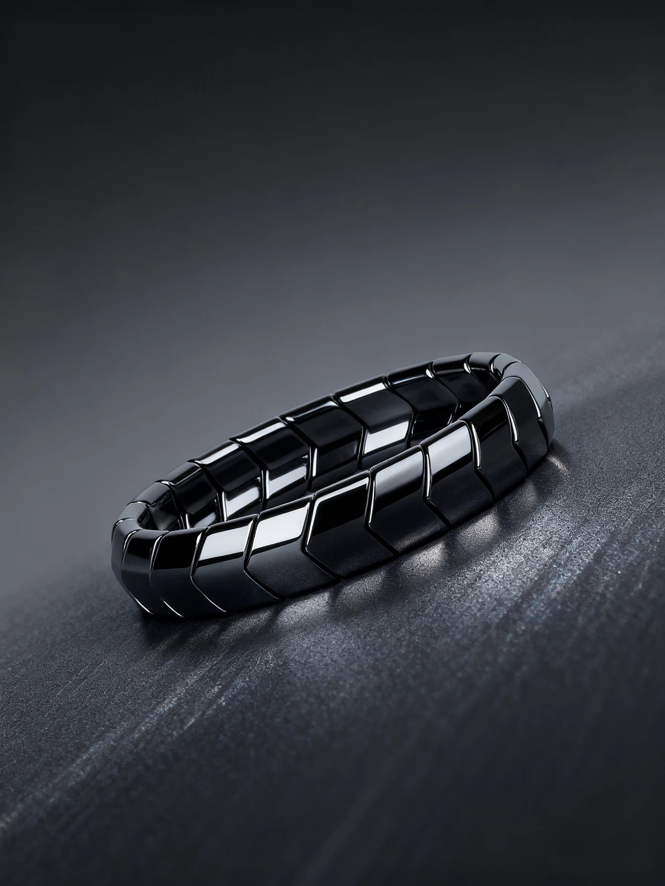 Men's Bracelet Natural Stone Hematite Arrow Bead Beaded Bracelet for Vigour Protection Strength Confidence & Grounding Jewelry