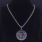 Occult Sigil Silver Pendant Goth Andrealphus Satan