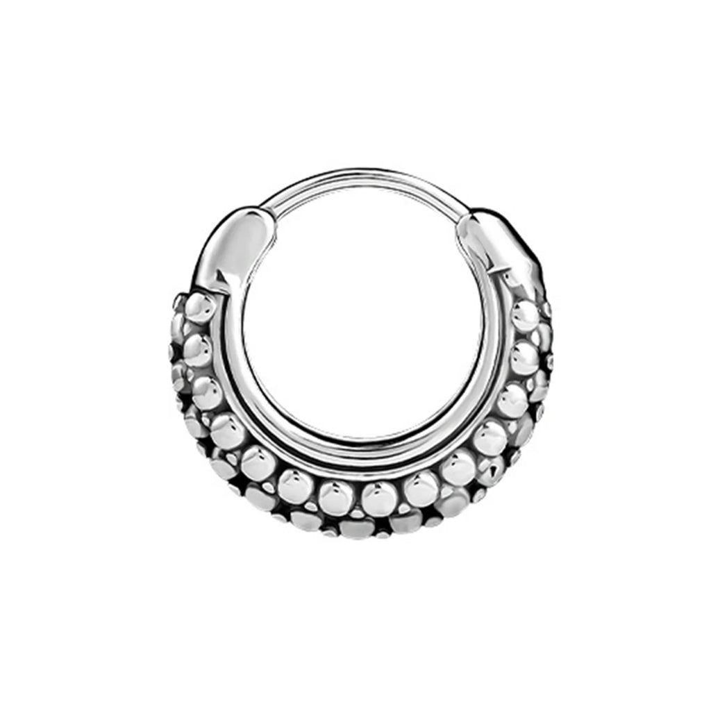 Geometric Hoop Earrings — Stainless Steel