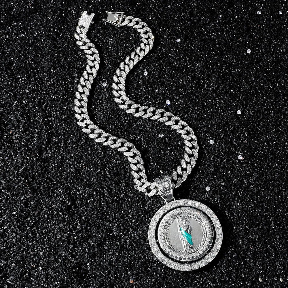 St. Jude Pendant Necklace — Cuban Chain