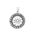 Sun God Apollo Pendant — Stainless Steel