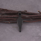 Viking Rune Spear Pendant Necklace Men's Punk Hip Hop Stainless Steel Gold Black Color Eye of Horus Amulet Necklace