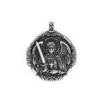 Saint Michael Archangel Cross Pendant Stainless Steel Vintage Classic Archangel Amulet Necklace For Men Women Fashion Jewelry