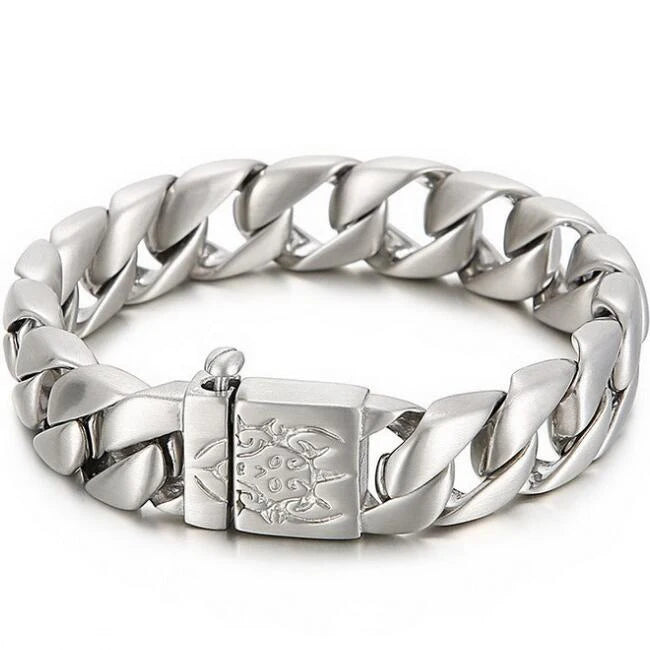 Men's Bracelets Bangles Factory Gold Color Sheep Head Bracelet For Man 316L Stainless Steel On Hand Chain Bands Hiphop