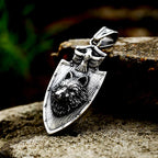 Beier Stainless Steel  retro Viking wolf Pendant fine details Punk wolf tooth style Chain Necklace men Jewelry BP8-836